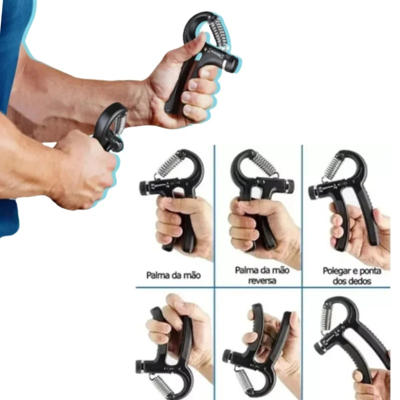 Hand Grip Flexor De Punho Com Mola Ajustável Antebraço Mãos