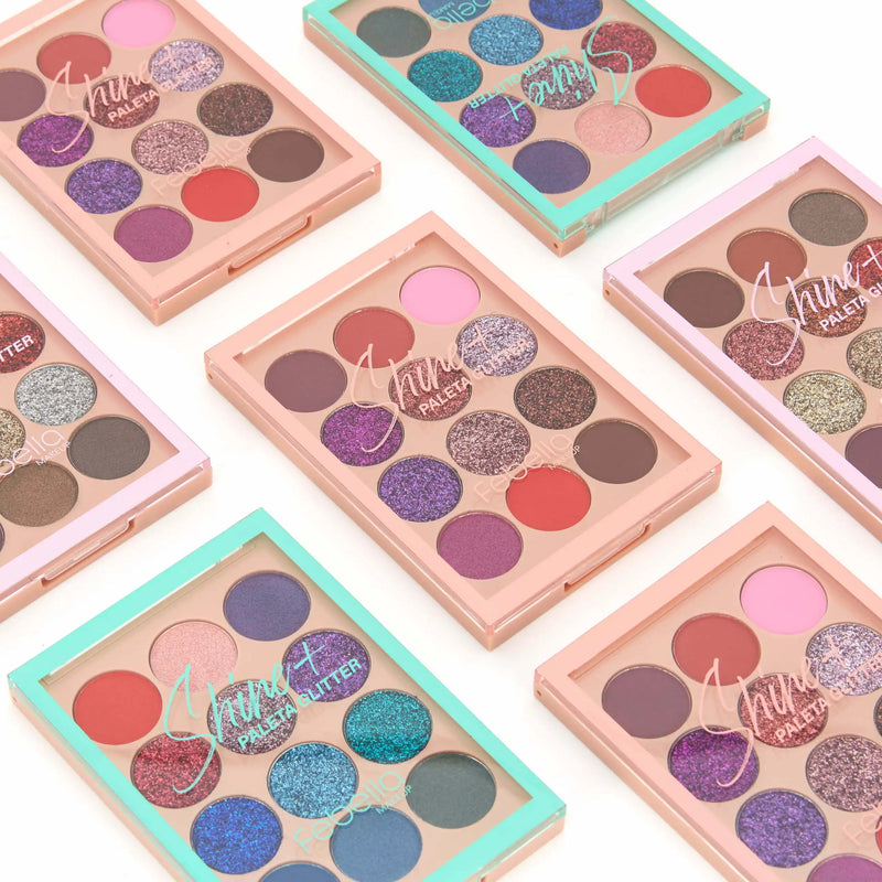Paleta de Sombra Glitter Shine+ 12 Cores - Gold Variuns