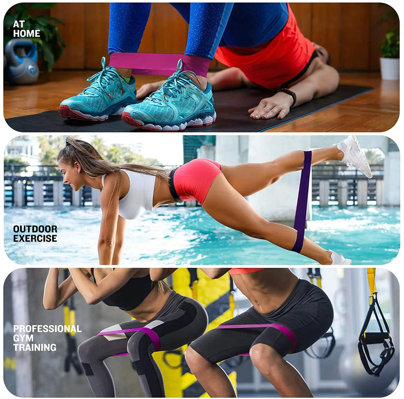 Equipamento de treino de fitness portátil faixas de resistência de borracha yoga ginásio elástico força da goma pilates crossfit feminino peso esportes