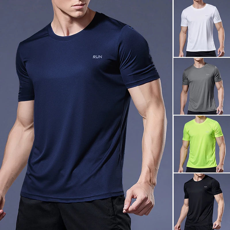 Camisas de corrida camisas de futebol camisa masculina roupas esportivas dos homens jogging camisetas de compressão de secagem rápida esporte camiseta fitness ginásio