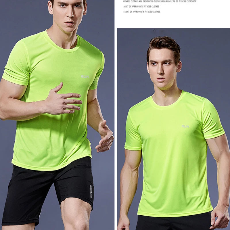 Camisas de corrida camisas de futebol camisa masculina roupas esportivas dos homens jogging camisetas de compressão de secagem rápida esporte camiseta fitness ginásio