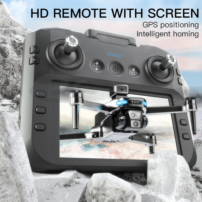Drone 8k profissional gps hd câmera drones 5g wifi fpv vídeo 4k uav 5.9 polegada tela grande controle remoto rc dron sg109 pro max