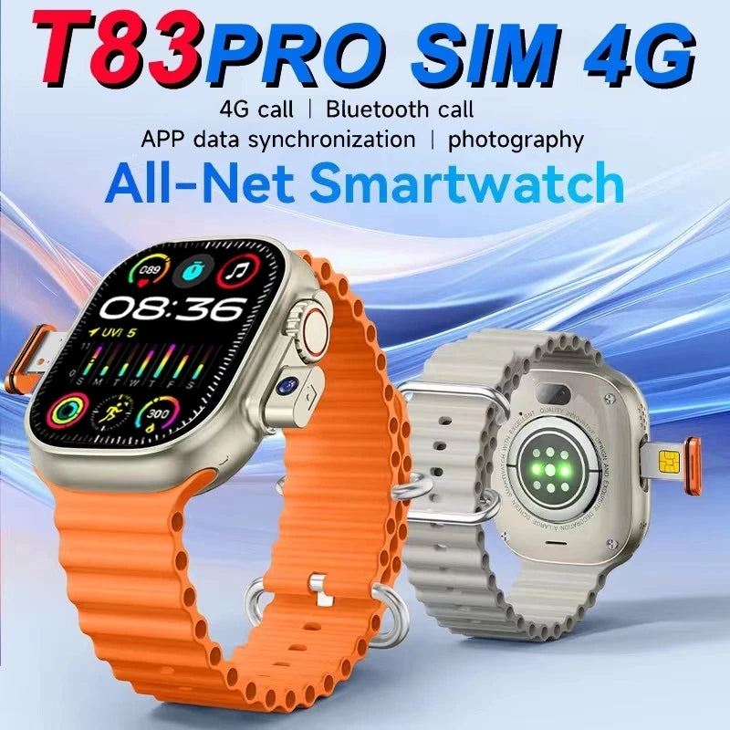 Novo relógio inteligente 4G cartão SIM GPS WIFI chamada de vídeo SOS IP67 à prova d'água Smartwatch câmera monitor rastreador localização telefone relógio 2025