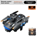 M6 drone 8k hd câmera dupla sem escova com tela fotografia aérea fluxo óptico evitar obstáculos dobrável avião rc brinquedo presente