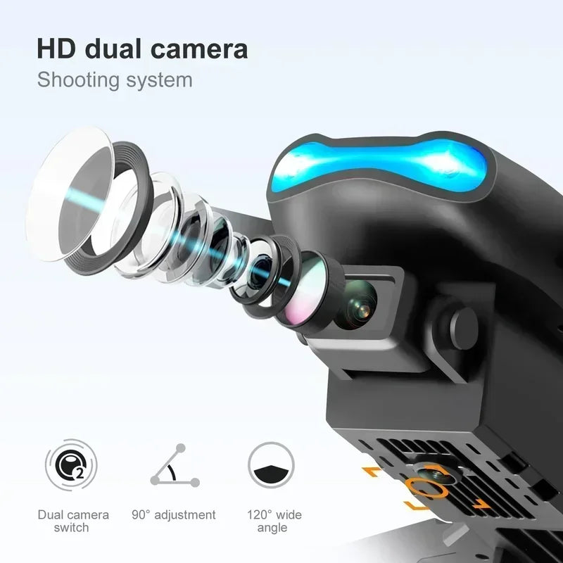 Nova câmera e99 8k hd drones de controle remoto dobrável quadcopter fluxo óptico posicionamento fotografia aérea controle remoto dron