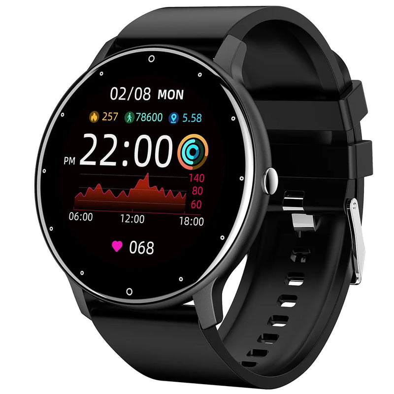 Xiaomi relógio inteligente das mulheres dos homens tela de toque completa esporte fitness relógio homem ip67 à prova dip67 água bluetooth para android ios smartwatch masculino