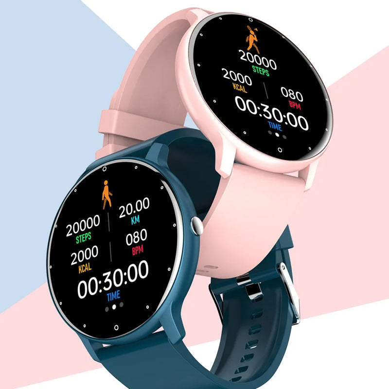 Xiaomi relógio inteligente das mulheres dos homens tela de toque completa esporte fitness relógio homem ip67 à prova dip67 água bluetooth para android ios smartwatch masculino