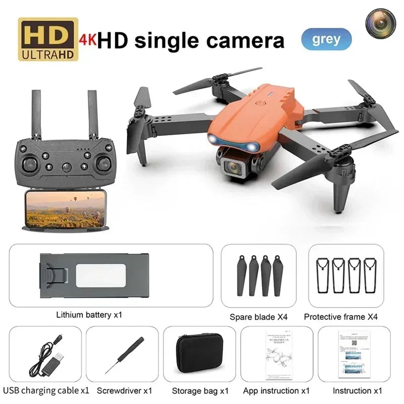 Nova câmera e99 8k hd drones de controle remoto dobrável quadcopter fluxo óptico posicionamento fotografia aérea controle remoto dron
