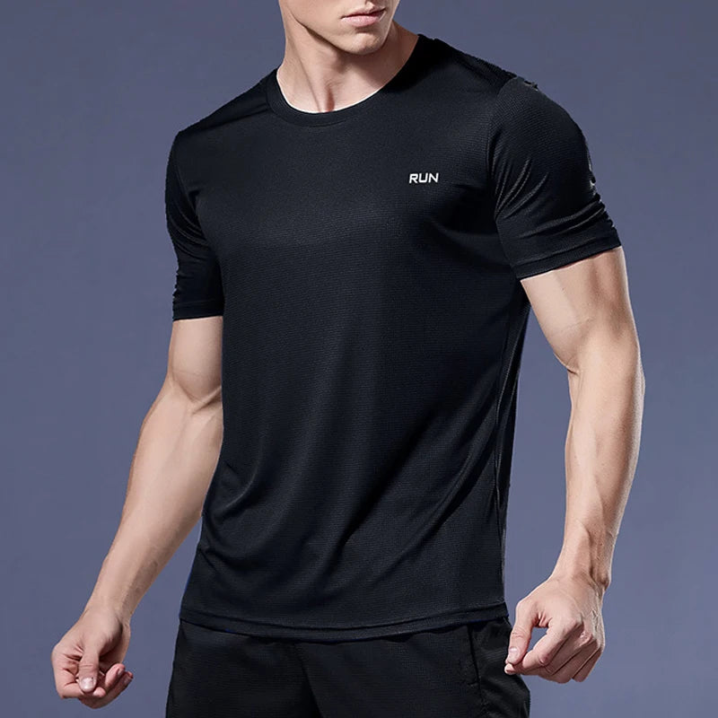 Camisas de corrida camisas de futebol camisa masculina roupas esportivas dos homens jogging camisetas de compressão de secagem rápida esporte camiseta fitness ginásio