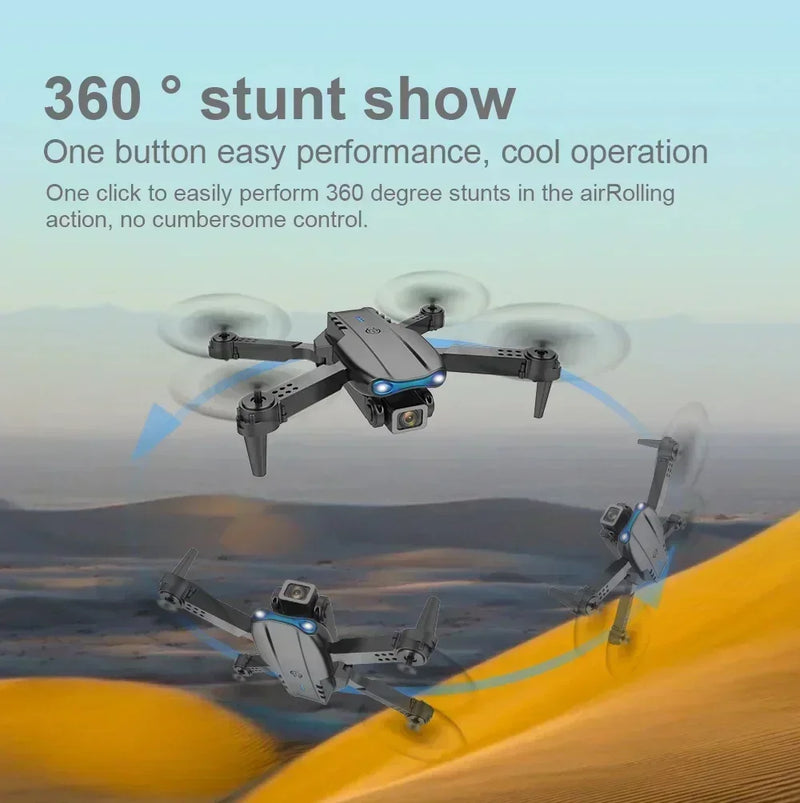 Nova câmera e99 8k hd drones de controle remoto dobrável quadcopter fluxo óptico posicionamento fotografia aérea controle remoto dron